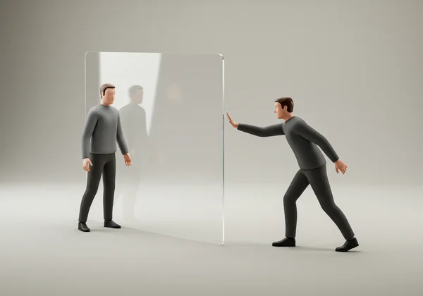 Person establishing clear boundaries in a difficult relationship.